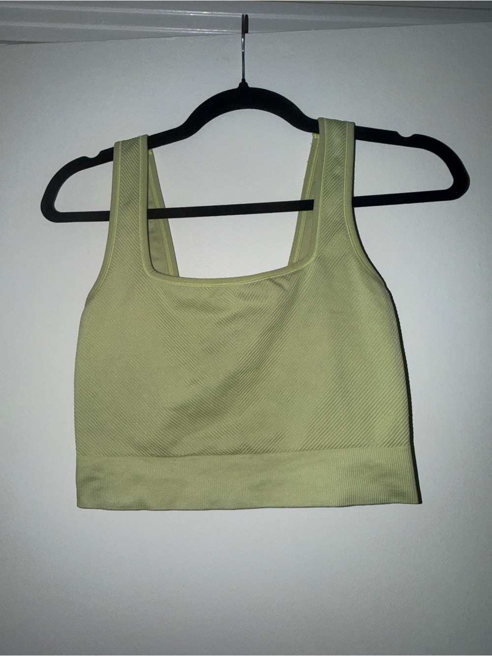 all in motion Pale Green Ribbed Tank Sports Bra